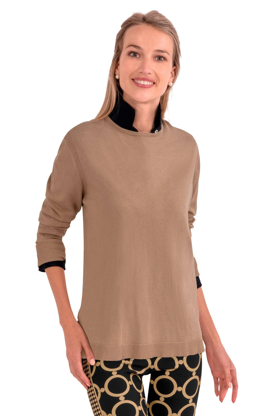 Gretchen Scott Sneek A Peek Knit Sweater