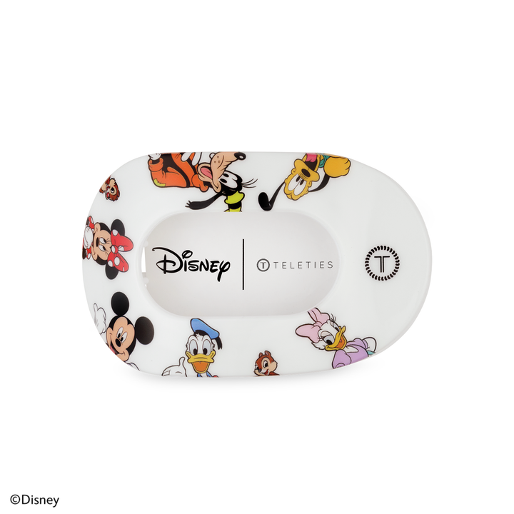 Teleties Flat Round Hair Clip | Medium | Mickey and Friends