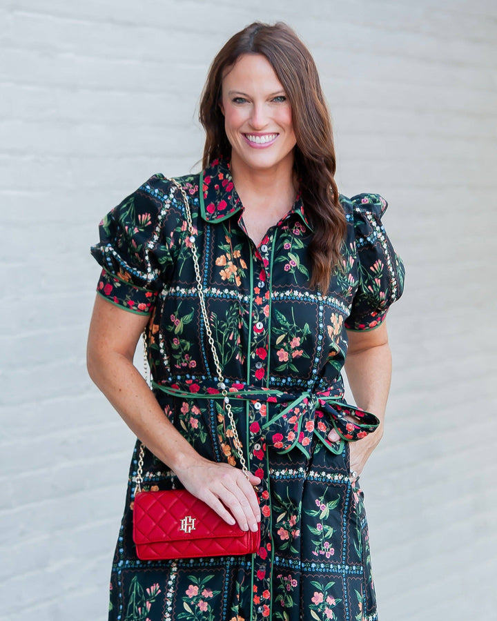 Caroline Hill Red Square Brynleigh Clutch Crossbody