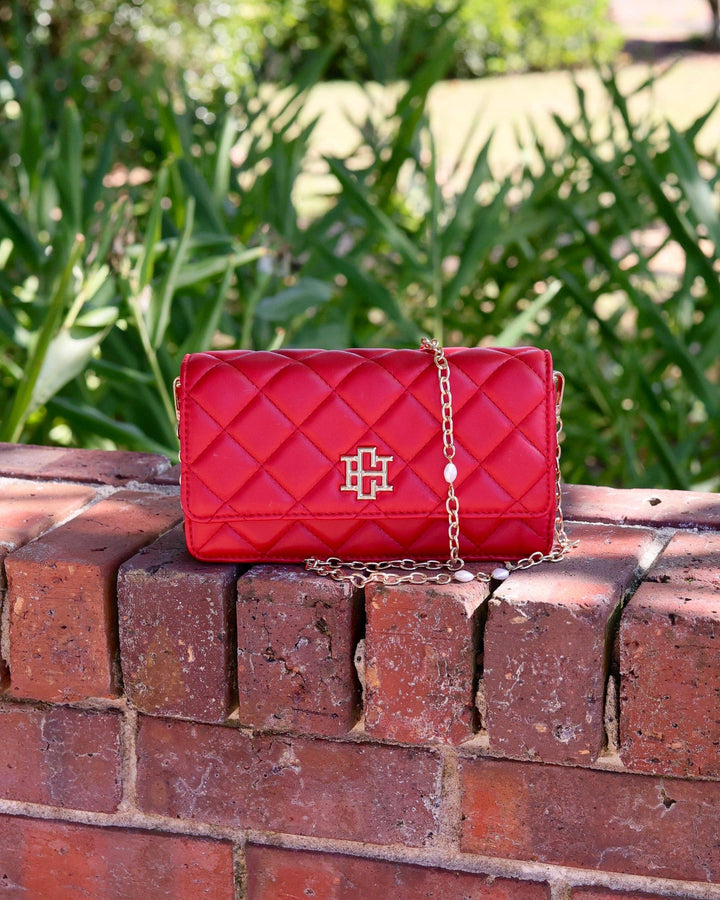 Caroline Hill Red Square Brynleigh Clutch Crossbody