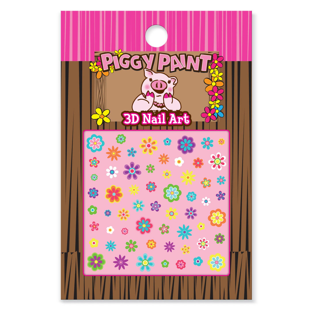 Piggy Paint Flower Nail Art