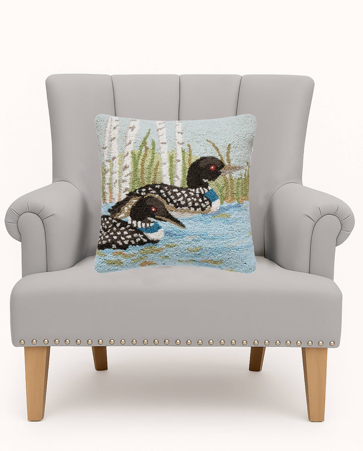 Peking Handicraft Loon Lake Hook Pillow