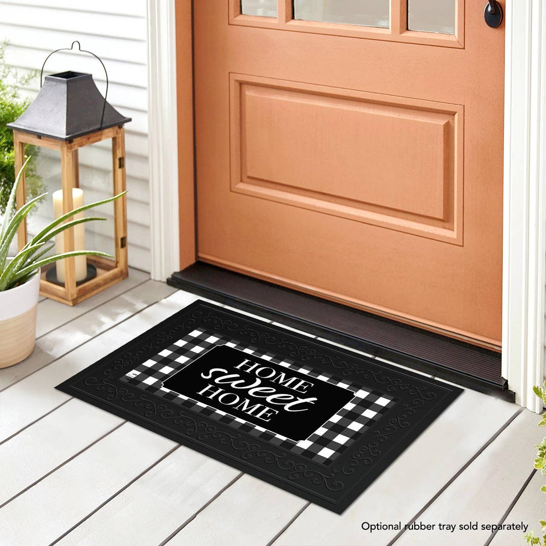 Briarwood Lane Home Sweet Home Checkers Mini Mat 22" x 10" Indoor/Outdoor Mat