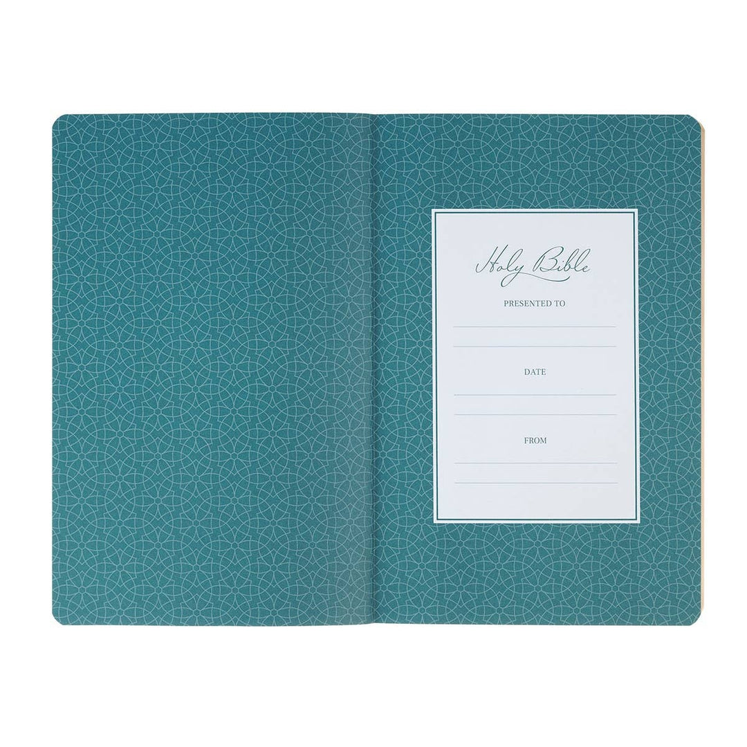 KJV Bible Gift Faux Leather, Teal