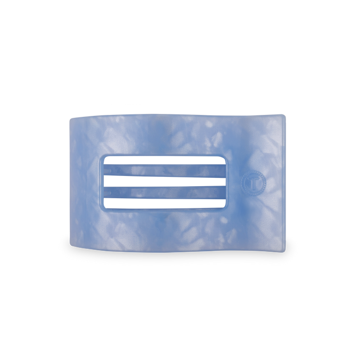 Teleties Flat Rectangle Hair Clip | Medium | Blue Lagoon