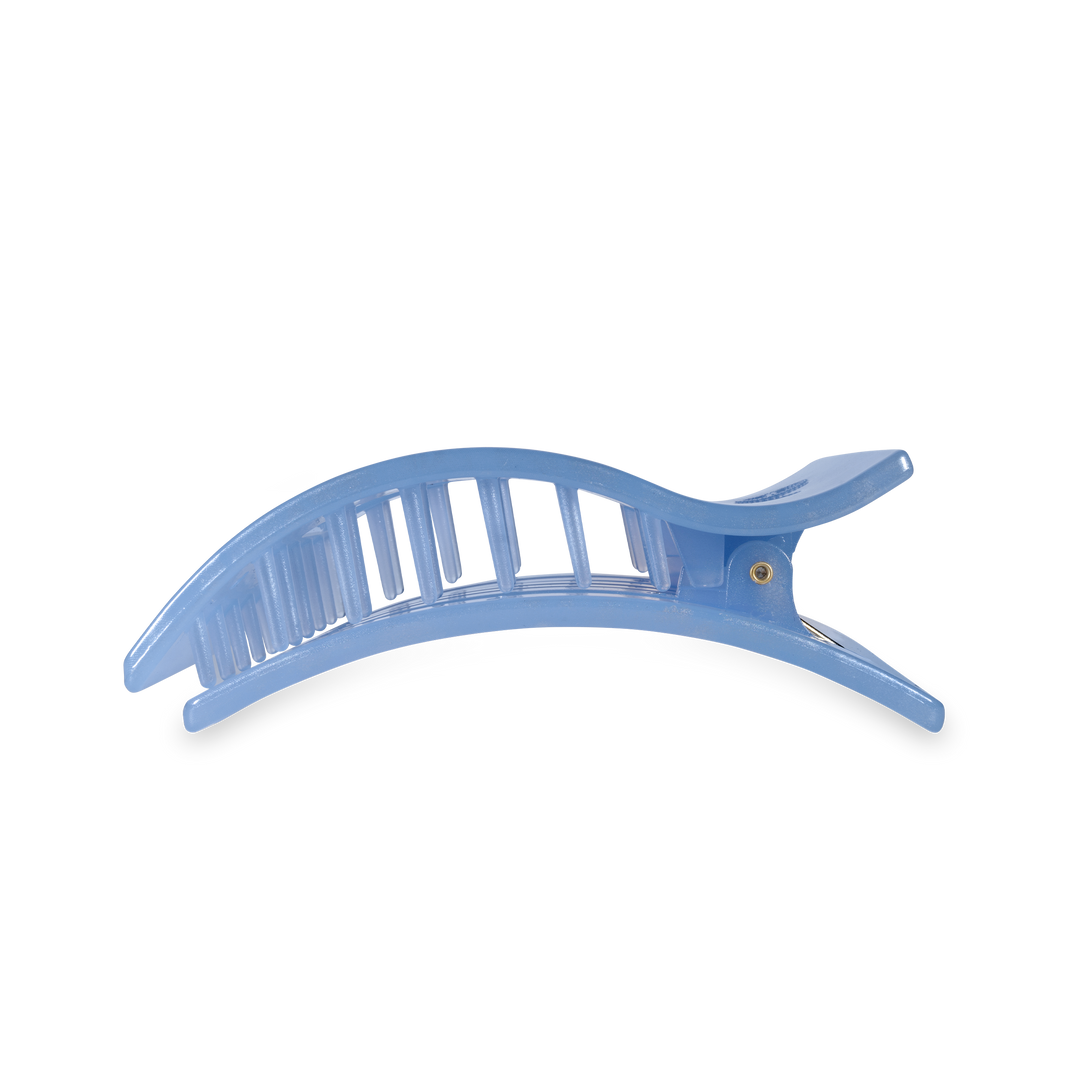 Teleties Flat Rectangle Hair Clip | Large | Blue Lagoon