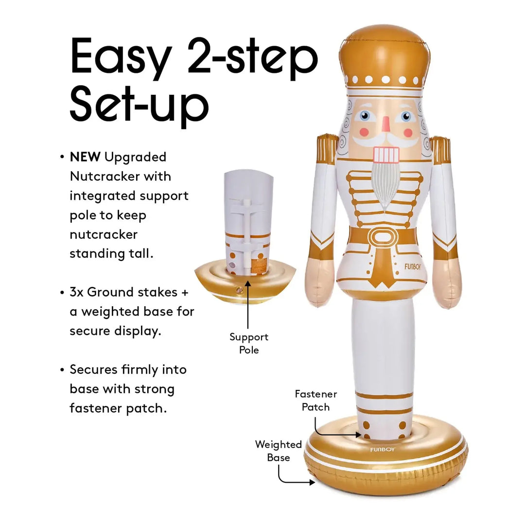 Gold Inflatable Nutcracker - 3.5 ft