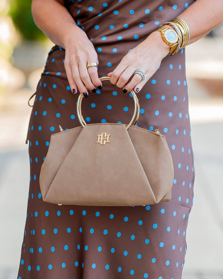 Caroline Hill Brooks Bag with Rings Latte S