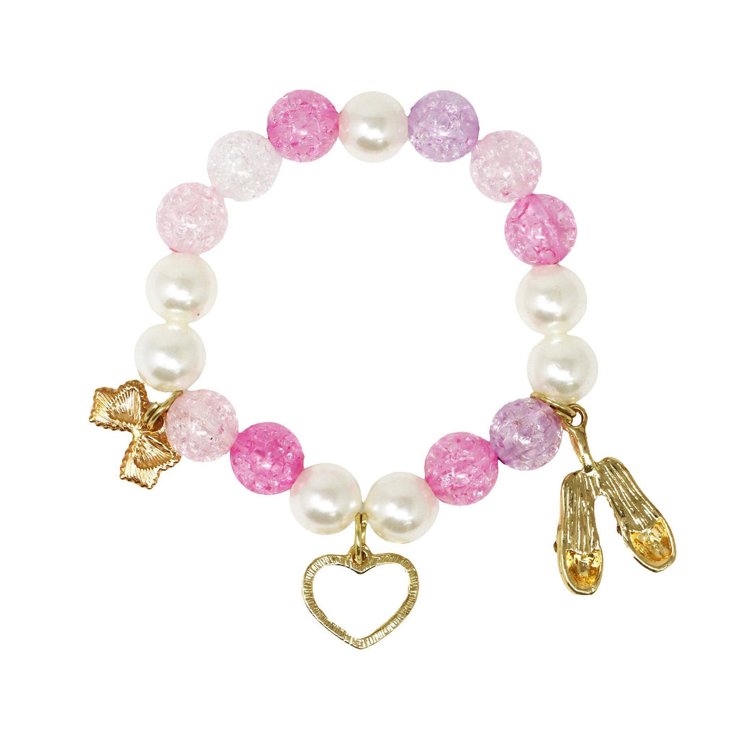 Ballerina Beaded Charm Bracelet
