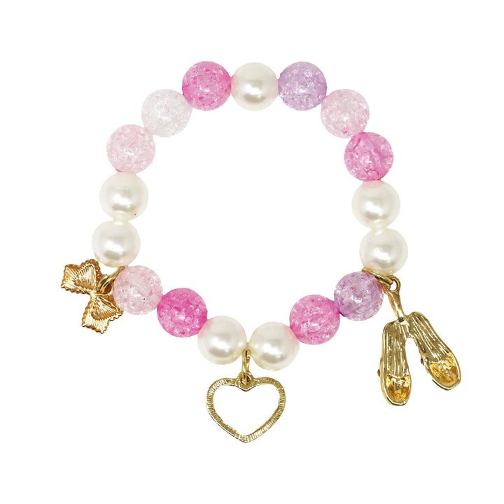 Ballerina Beaded Charm Bracelet