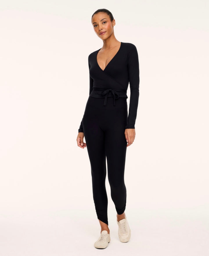 Spanx Very Black Ruched Full Length Leggings