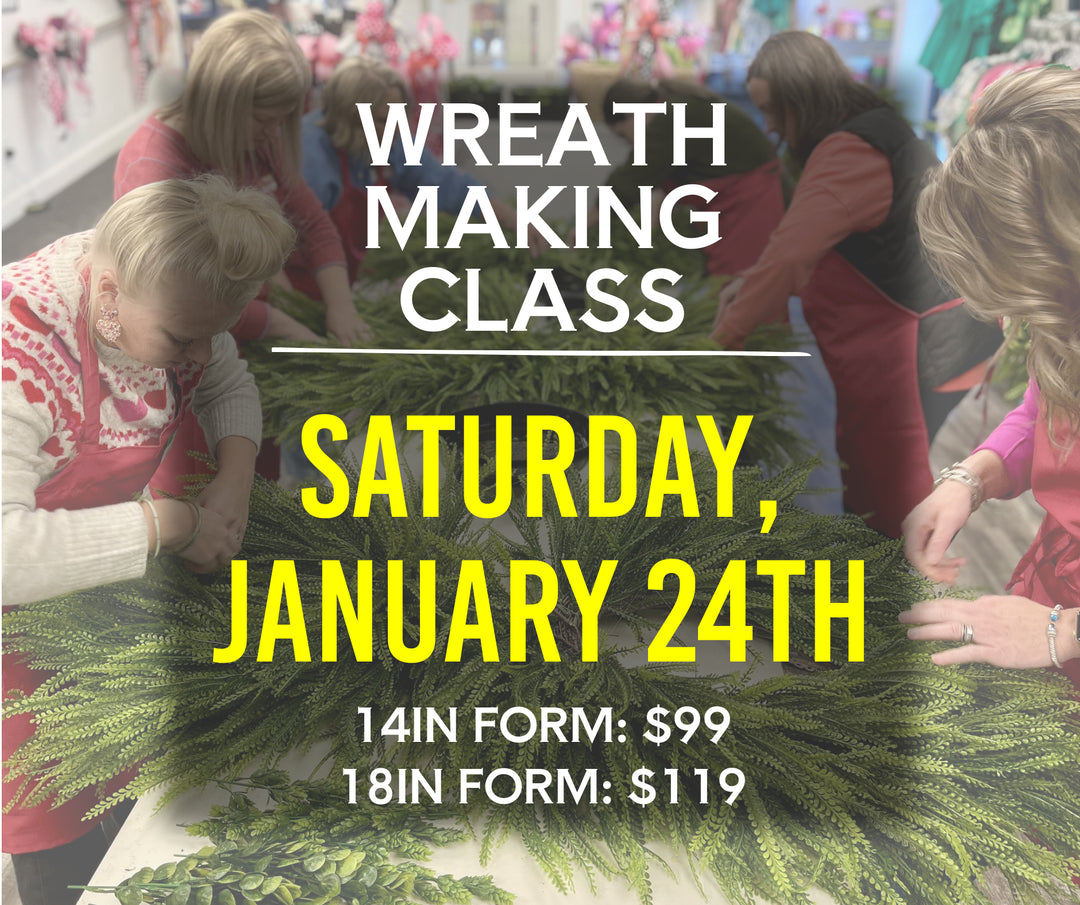 Beaded Grass Wreath Making Class - Saturday, January 24th