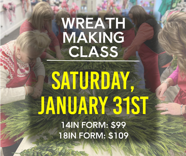Beaded Grass Wreath Making Class - Saturday, January 31st