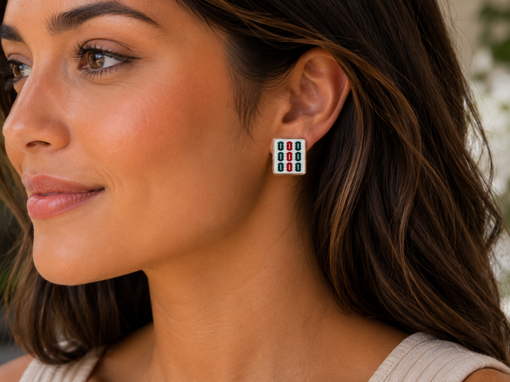 Pattern Pop Stud Earrings