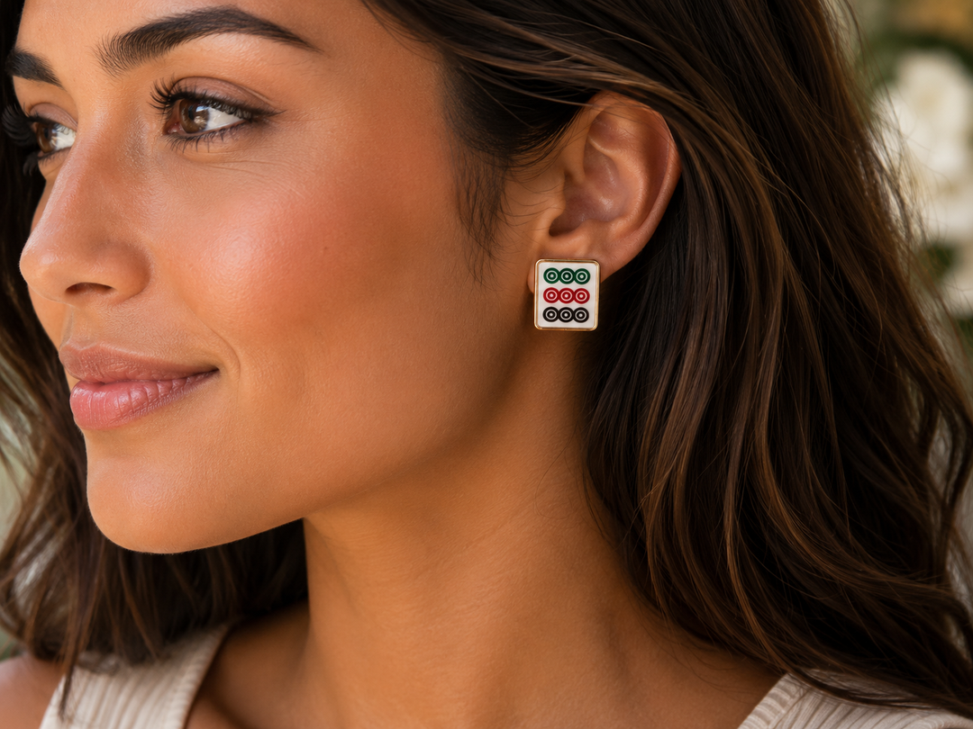 Pattern Pop Stud Earrings