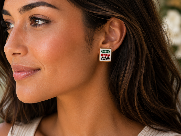 Pattern Pop Stud Earrings