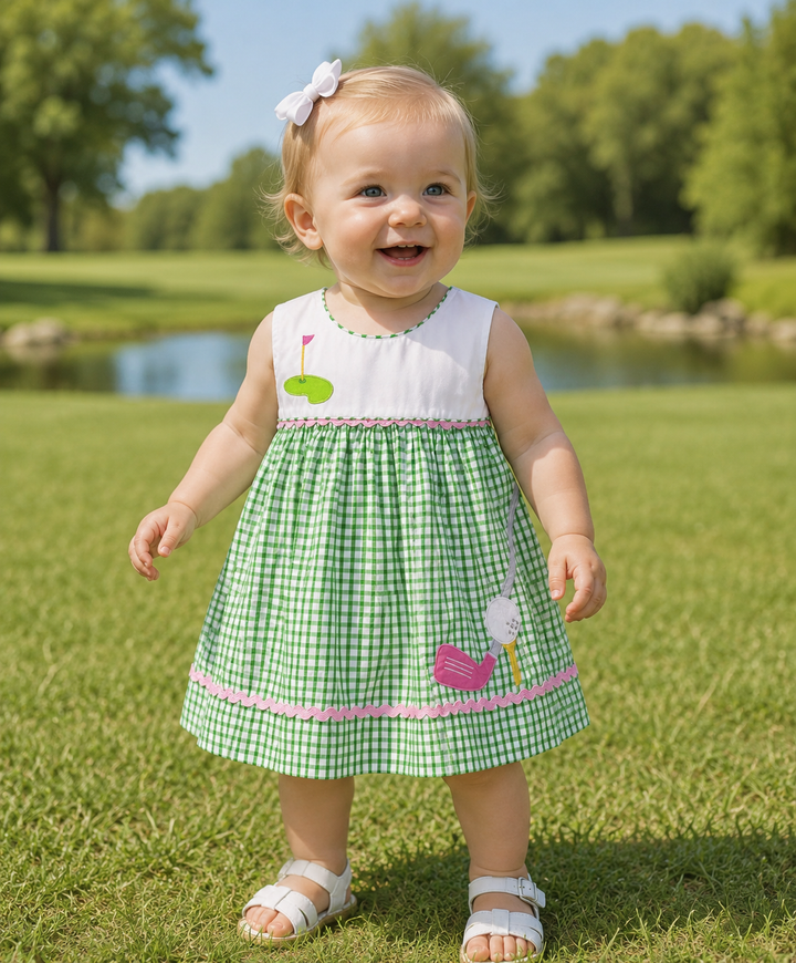 Sunbubble with Overlay Skirt and Golf Themed Applique