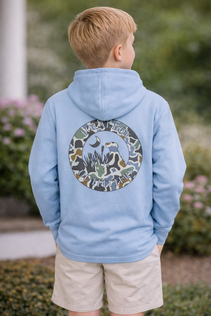Local Boy Outfitters Youth Sky Blue Brushwood Hoodie