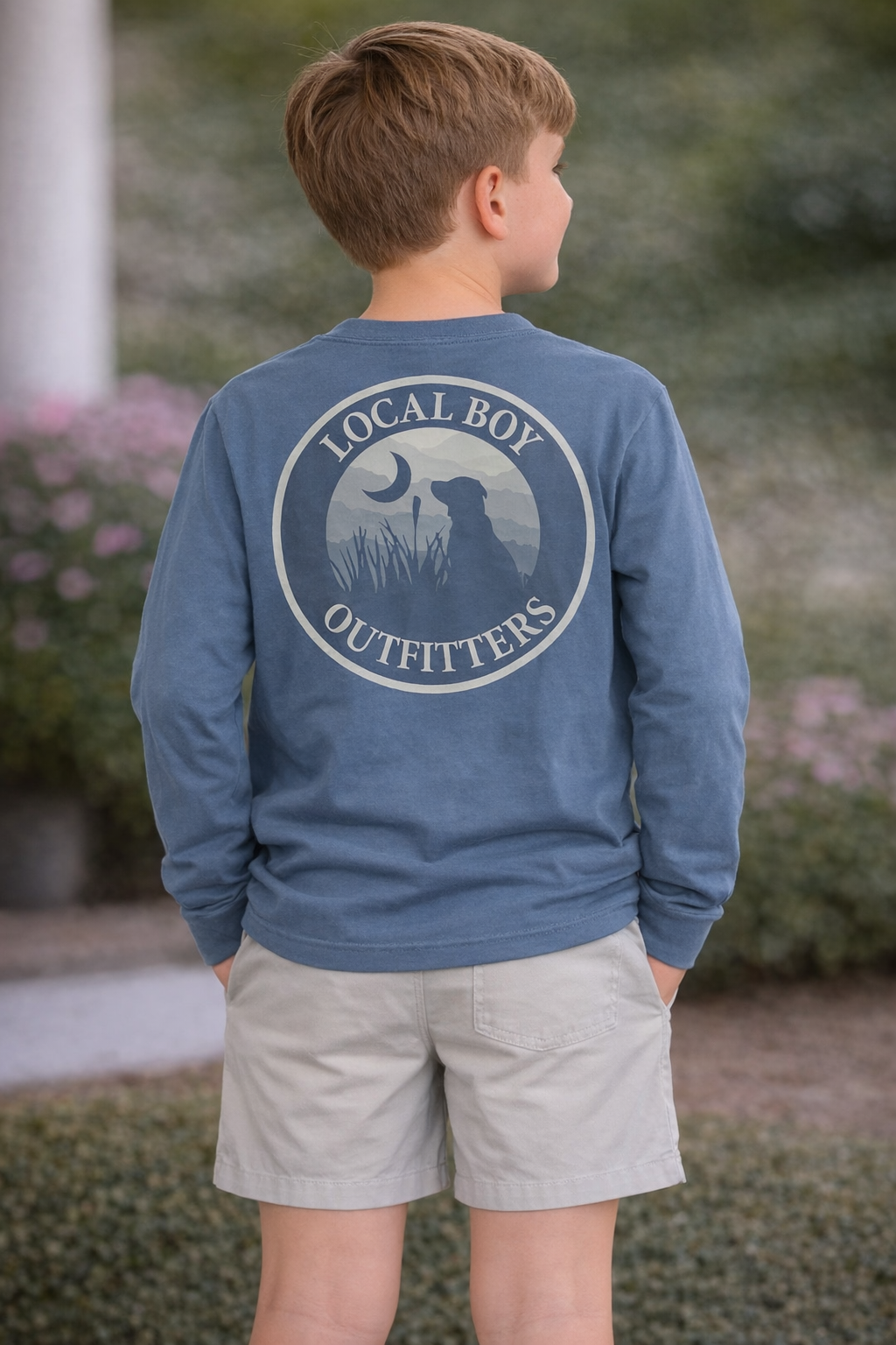 Local Boy Outfitters China Blue Youth Original Blueridge LS Tee
