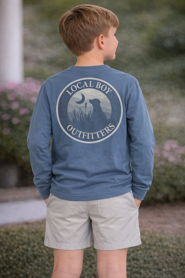 Local Boy Outfitters China Blue Youth Original Blueridge LS Tee