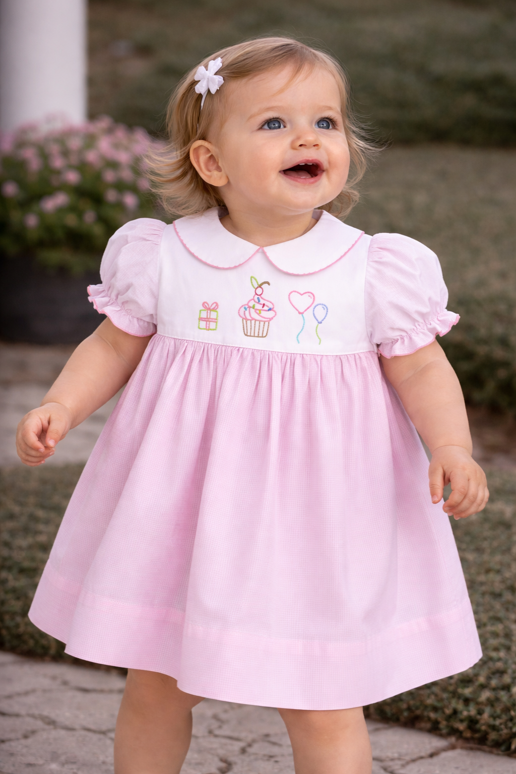 Girls Birthday Embroidered Dress – Rebecca's of Clinton