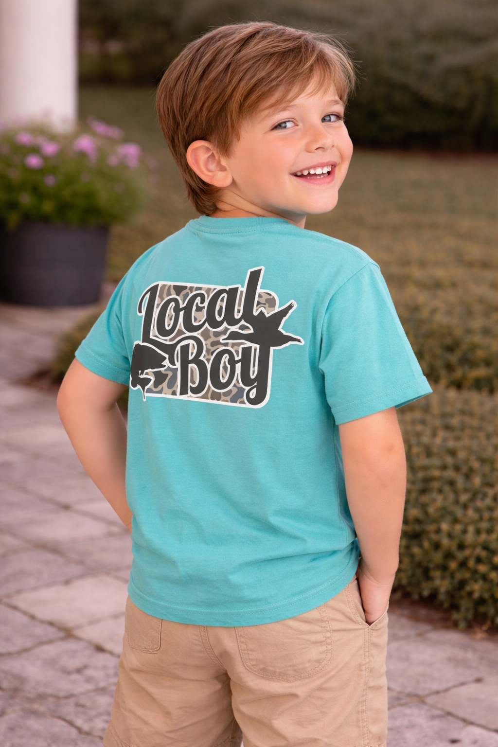 Youth Open Season Localflage Short Sleeve Tee