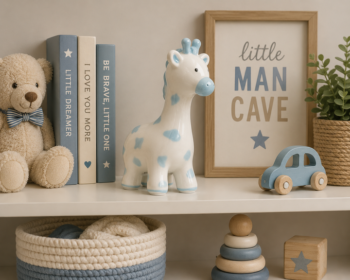 Blue Spotted Small Giraffe