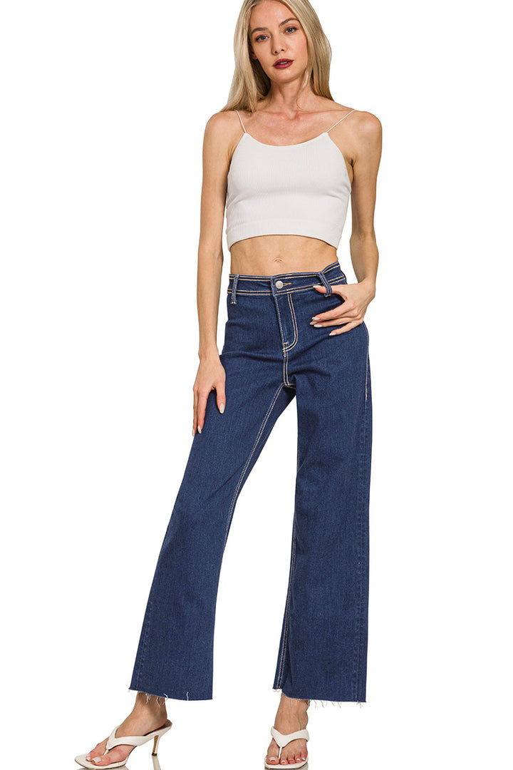 Zenana Dark Straight Leg Denim