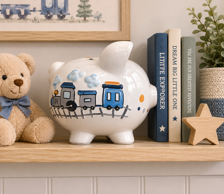 Choo Choo Transportation Pig