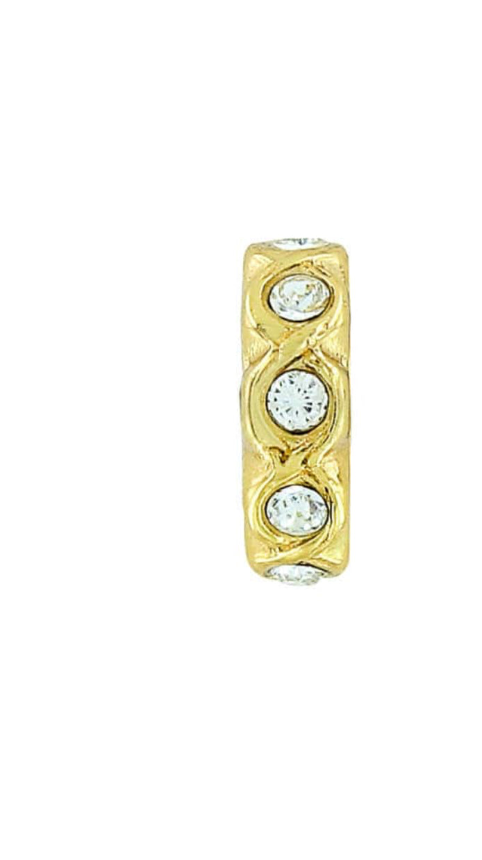 Brighton Gold with Stones Infinity Spacer