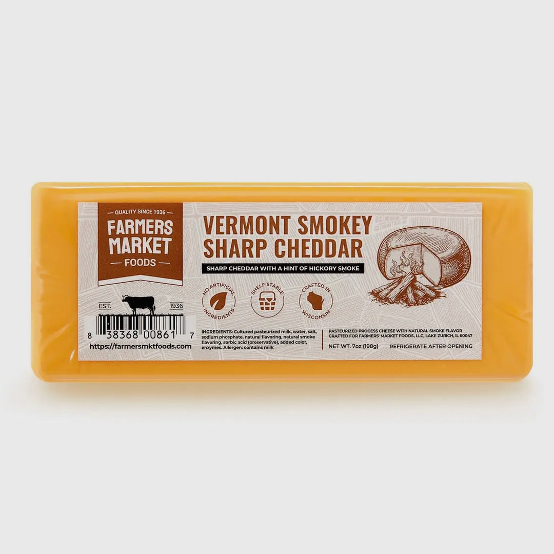 Farmers Market Foods Vermont Smokey Sharp Cheddar 7oz