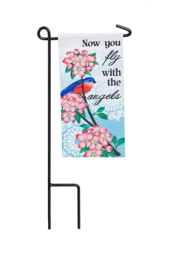 Evergreen Memorial Sentiment Mini Flags