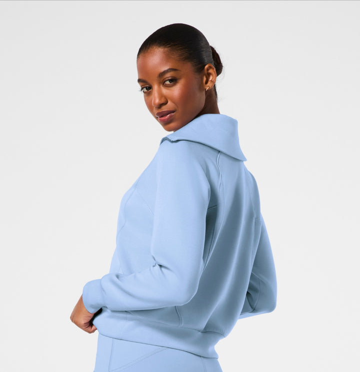 Spanx Hydrangea Airessentials Half Zip