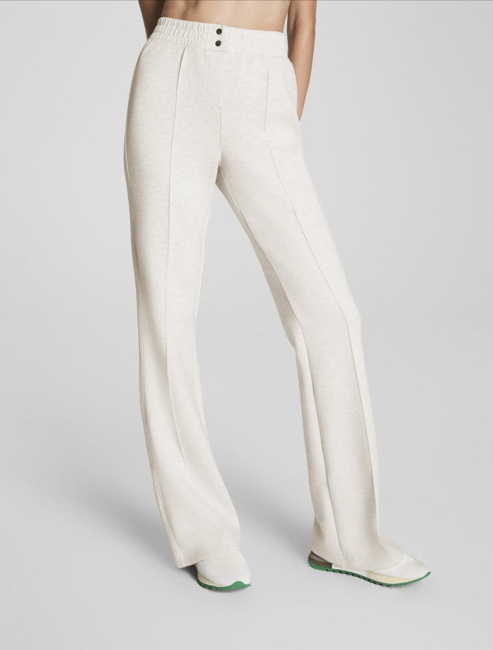 Spanx Heather Cream Brushed AE Flare Pant