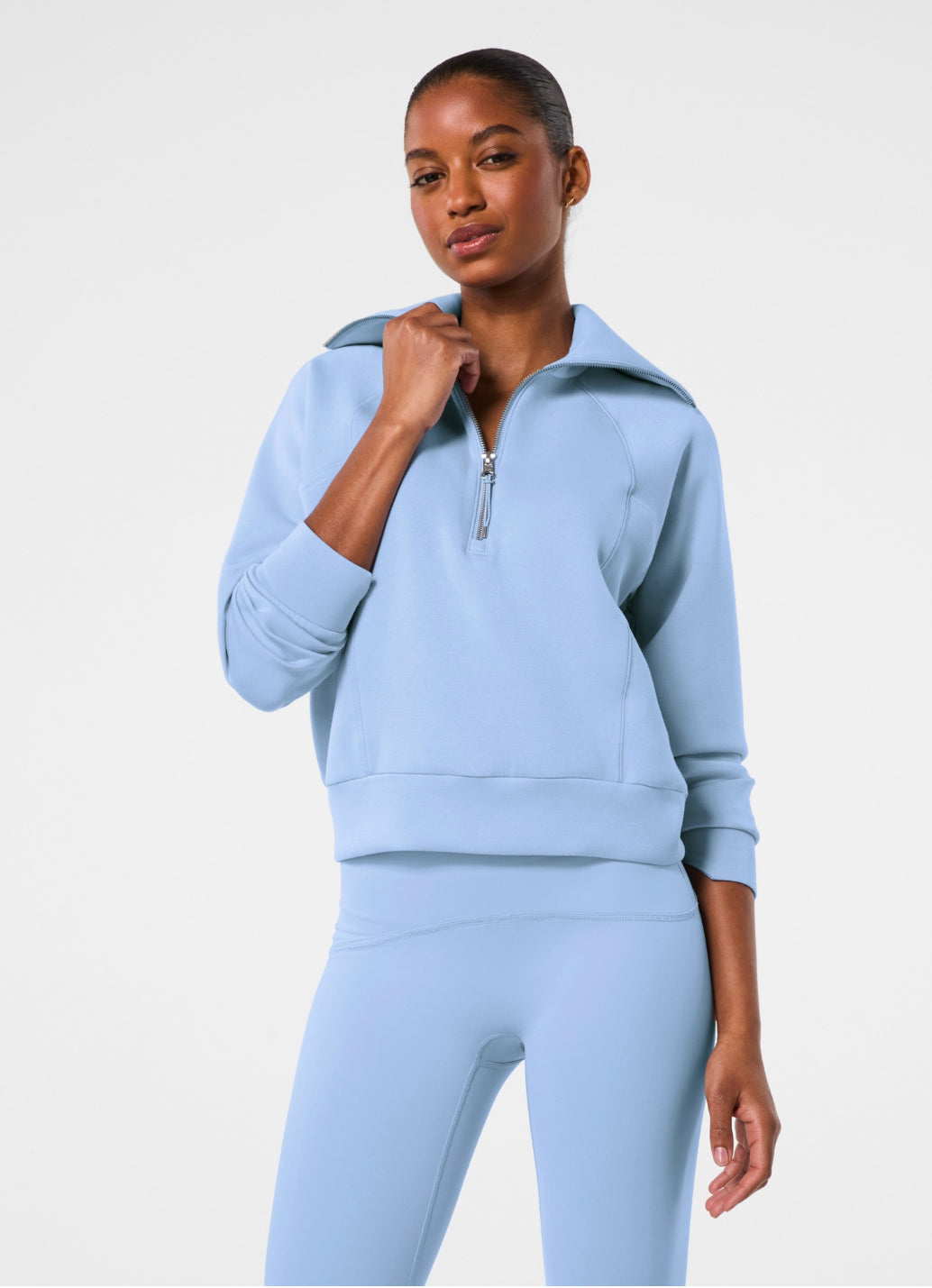 Spanx Hydrangea Airessentials Half Zip