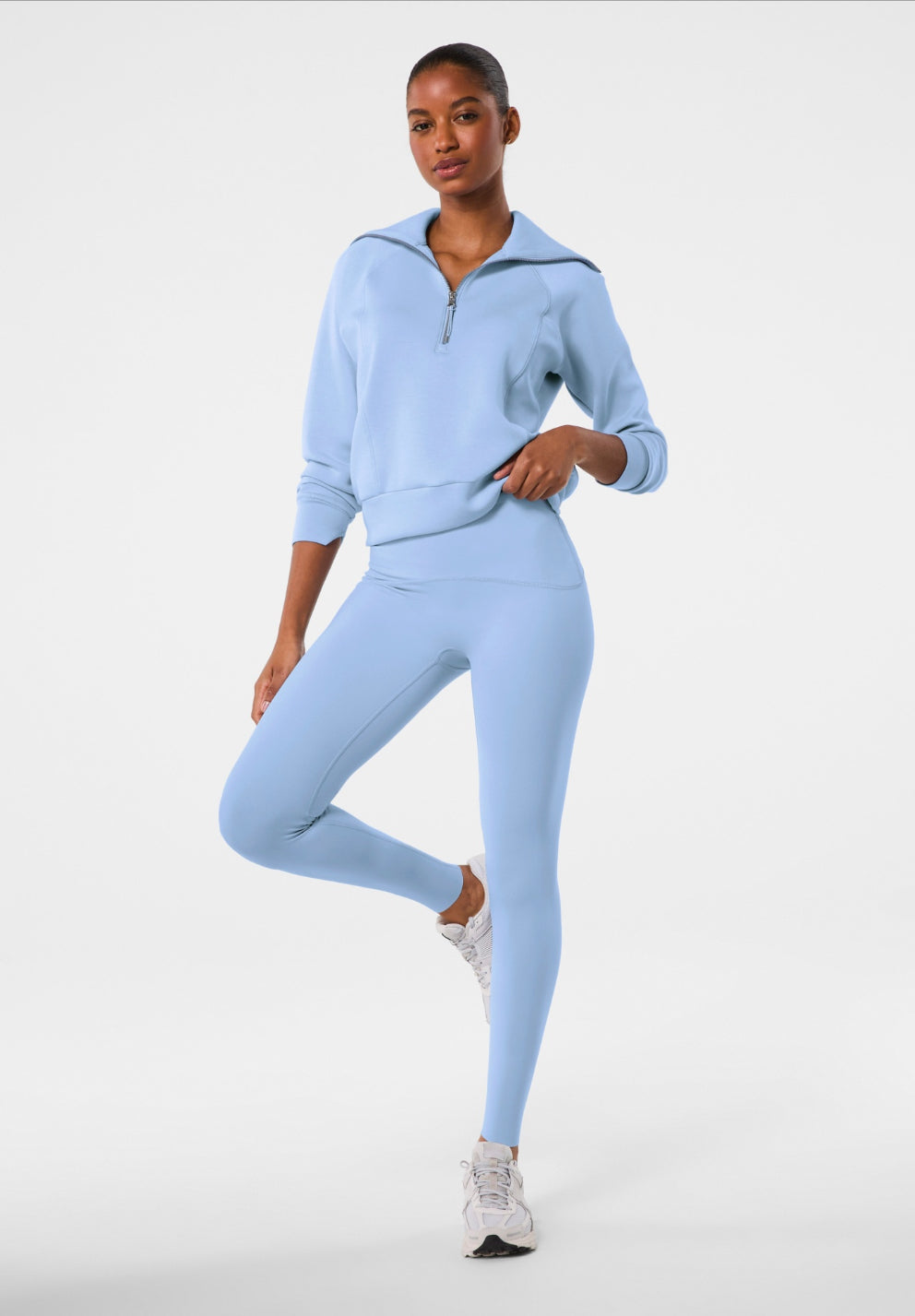 Spanx Hydrangea Airessentials Half Zip