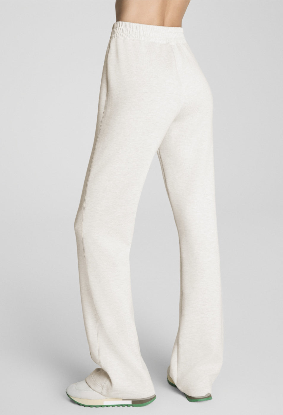 Spanx Heather Cream Brushed AE Flare Pant