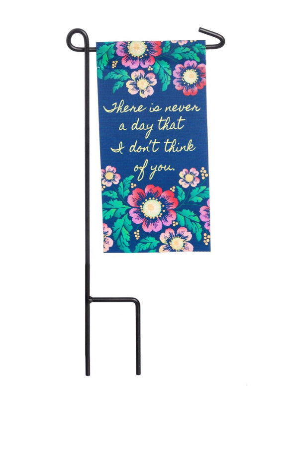 Evergreen Memorial Sentiment Mini Flags