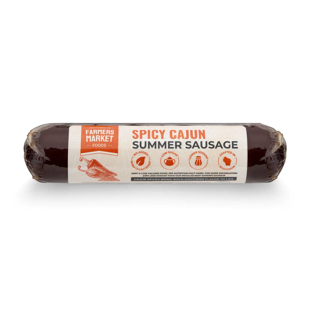 Farmers Market Foods No Nitrate/Nitrite Spicy Cajun Summer Sausage 5oz