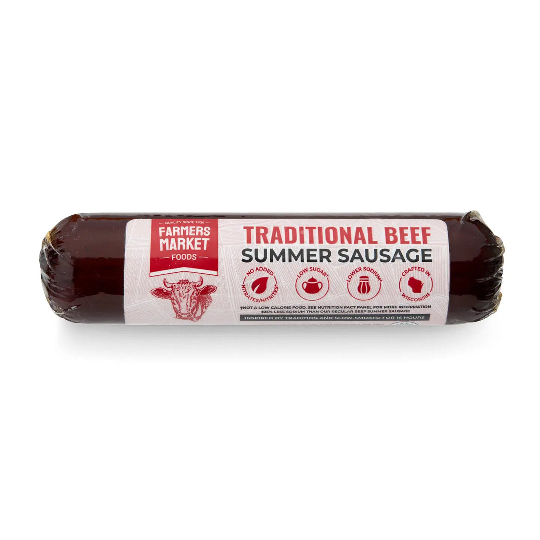 Farmers Market Foods No Nitrate/Nitrite Traditional Beef Summer Sausage 5oz