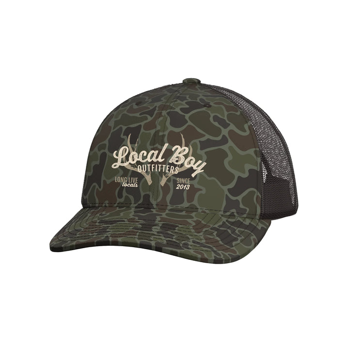 Local Boy Outfitters Localflage OD Antler Arch Trucker Hat