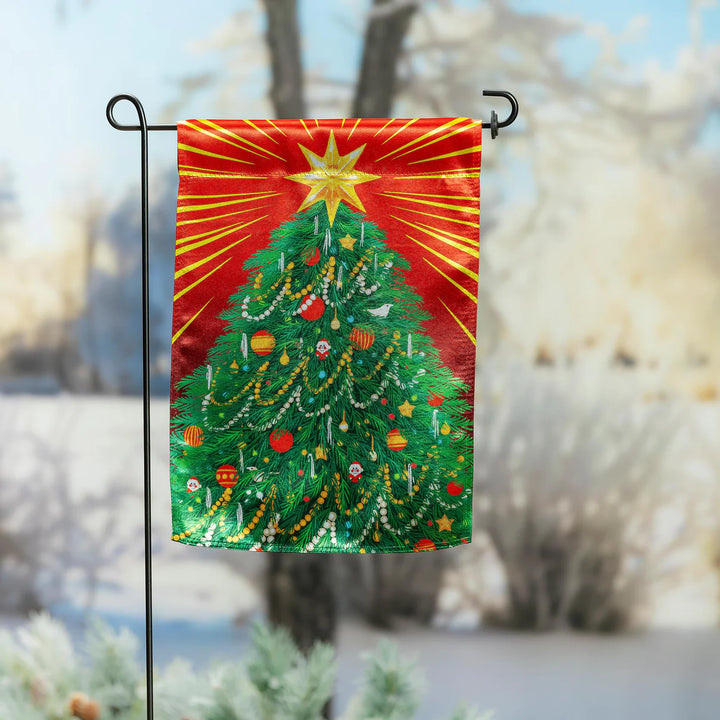 Evergreen Classic Christmas Tree Lustre Garden Flag