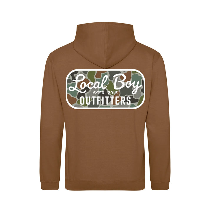 Local Boy Outfitters Caramel Toffee Youth Retro Patch FC Brushwood Hoodie