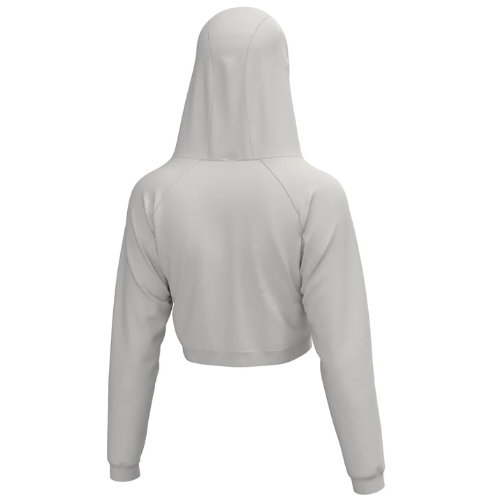 Local Girl Velvet Fleece Crop Hoodie- Light Sand