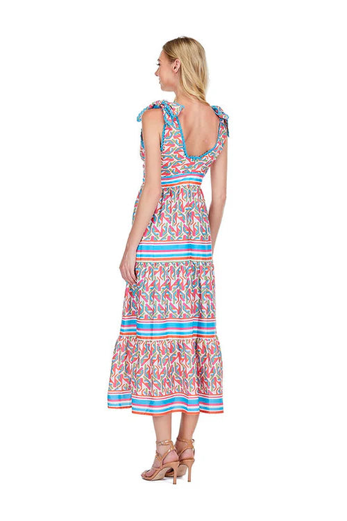 Joy Joy Sailor Geo Maxi Dress
