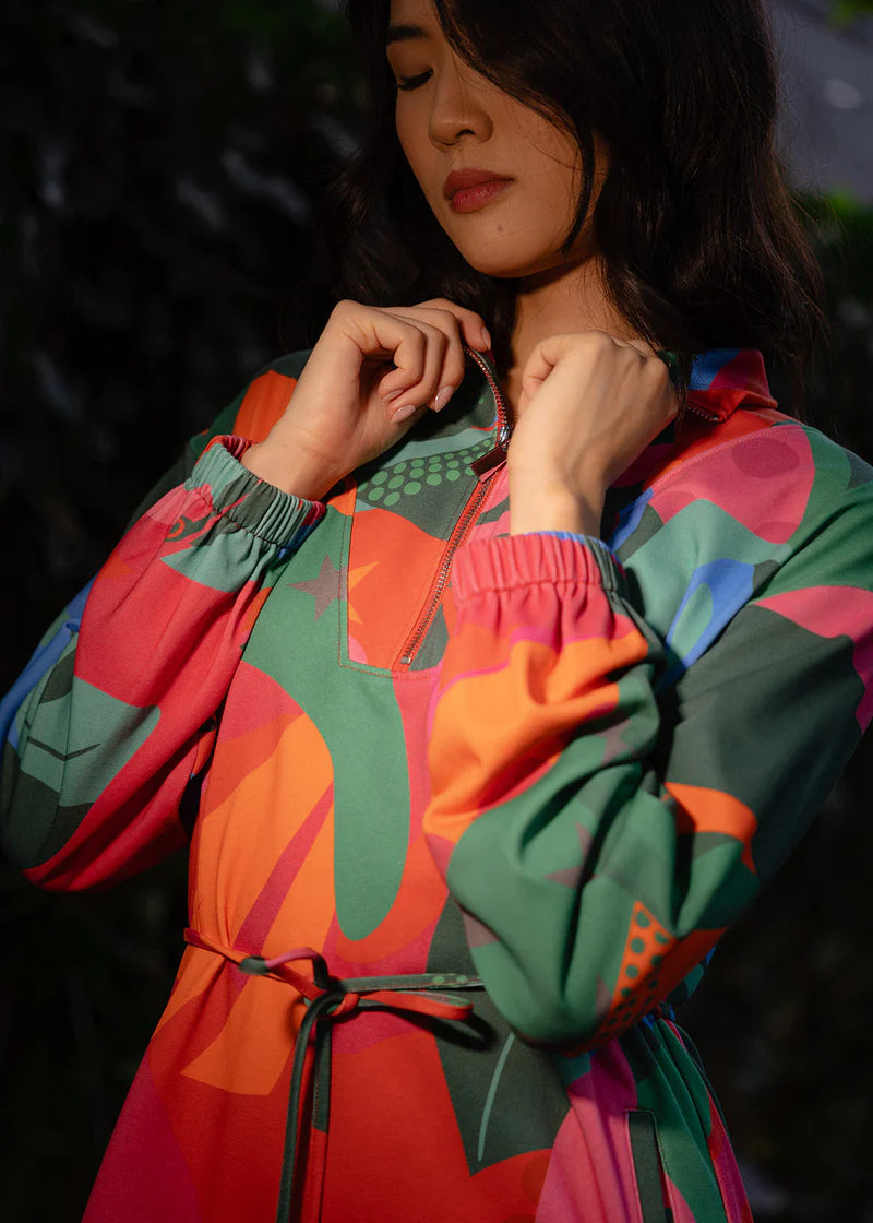 Alden Adair Logan Dress- Tropical Jingle