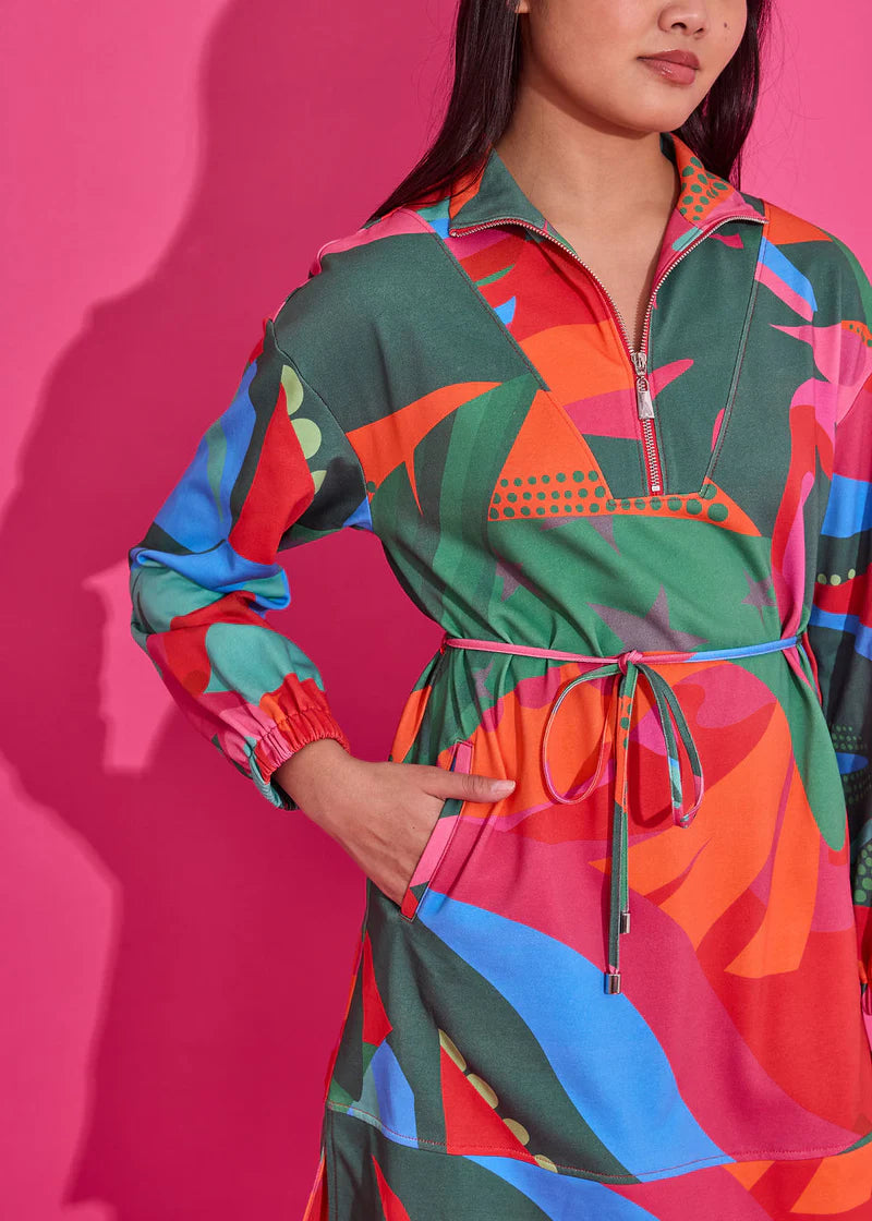 Alden Adair Logan Dress- Tropical Jingle