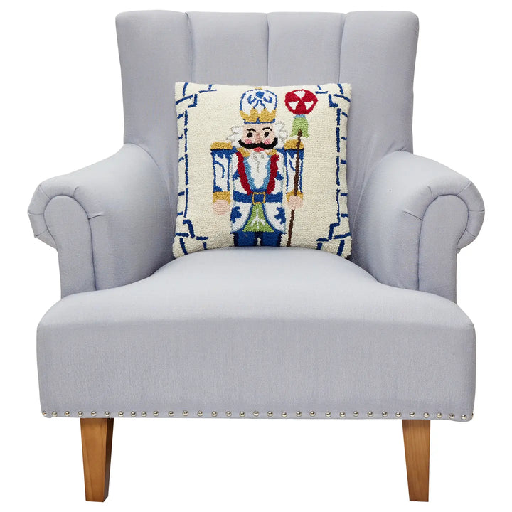 Peking Handicraft Chinoiserie Nutcracker Hook Pillow