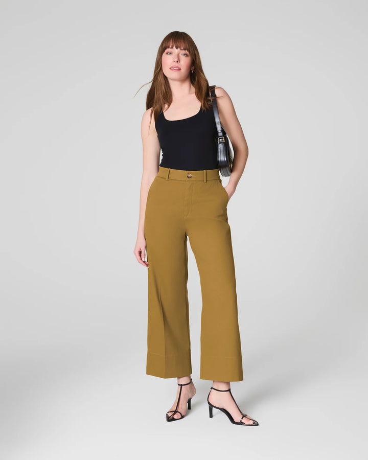 Spanx Flax Tall Stretch Crop Wide Leg 2.0 Pant