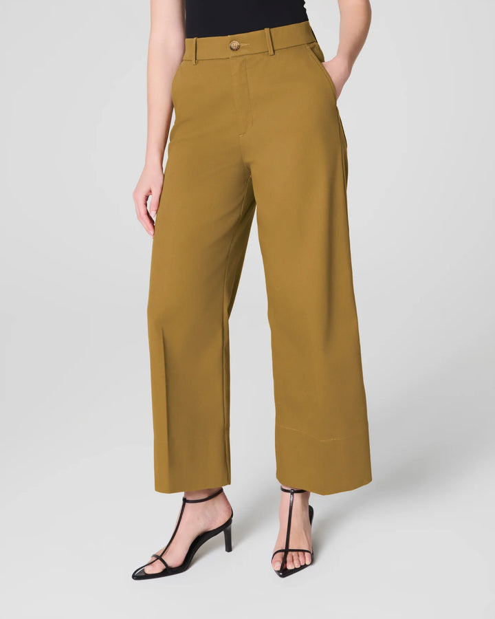 Spanx Flax Tall Stretch Crop Wide Leg 2.0 Pant